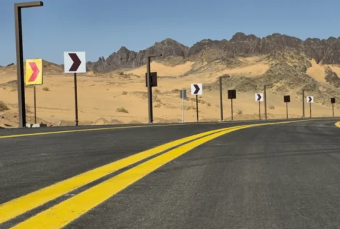 Signboard Installing in Al-Ula